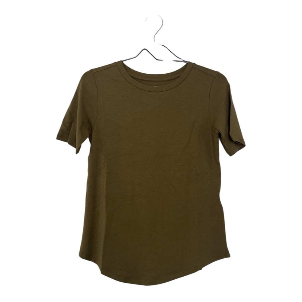 Universal Standard Olive Green Tee Rex Women's T Shirt Size 4XS 00/0 NEW